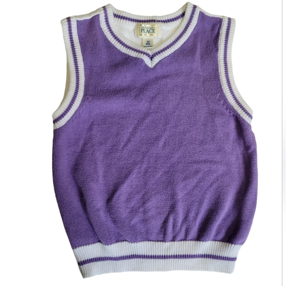 Vintage Y2K The Children's Place purple sweater vest